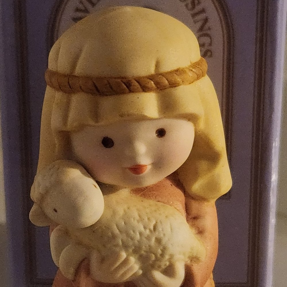 Heavenly Blessings Nativity Collection Shepherd Boy Dated 1987